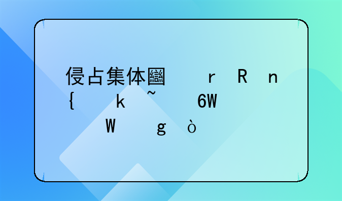 侵占集体土地收回通知单如何写？